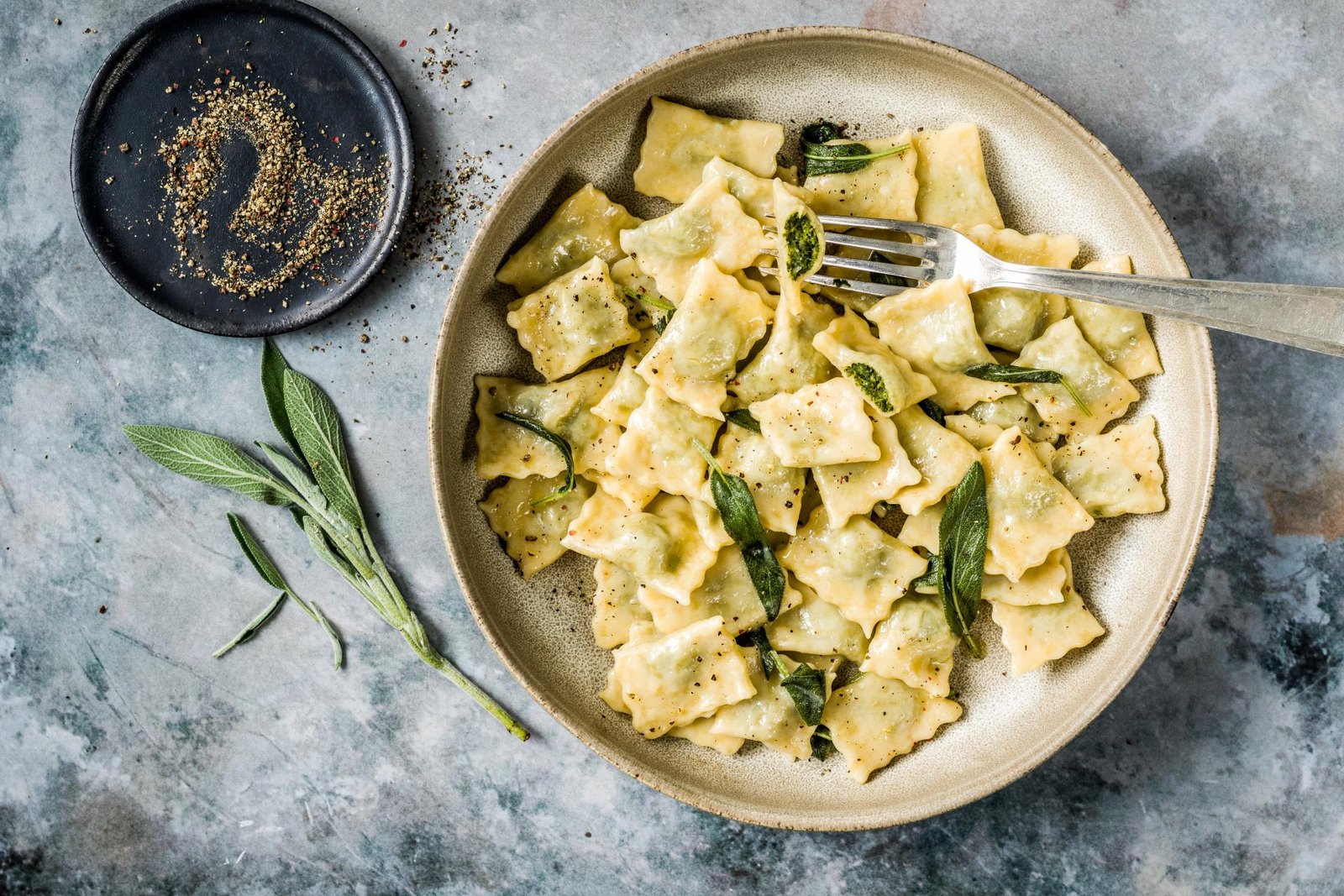 Agnolotti al plin (Ravioli)