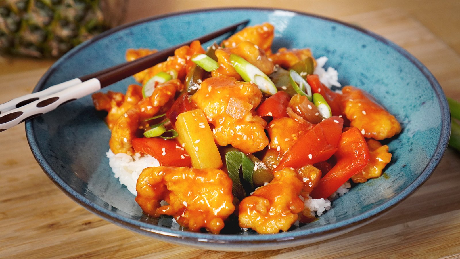 Hühnerbrust Süss-Sauer